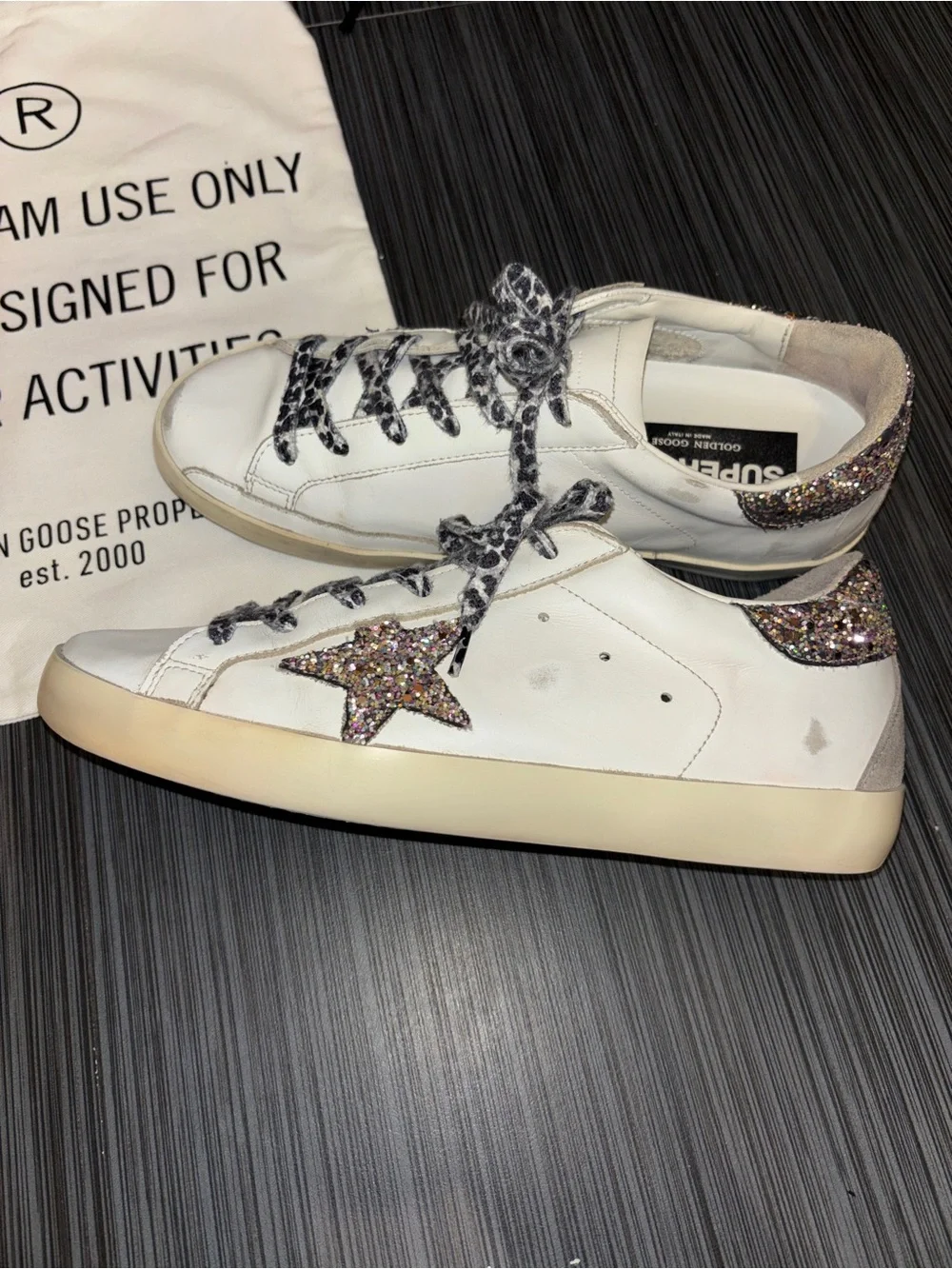Golden Goose Super-Star Sneaker Multicolored Glitter Star